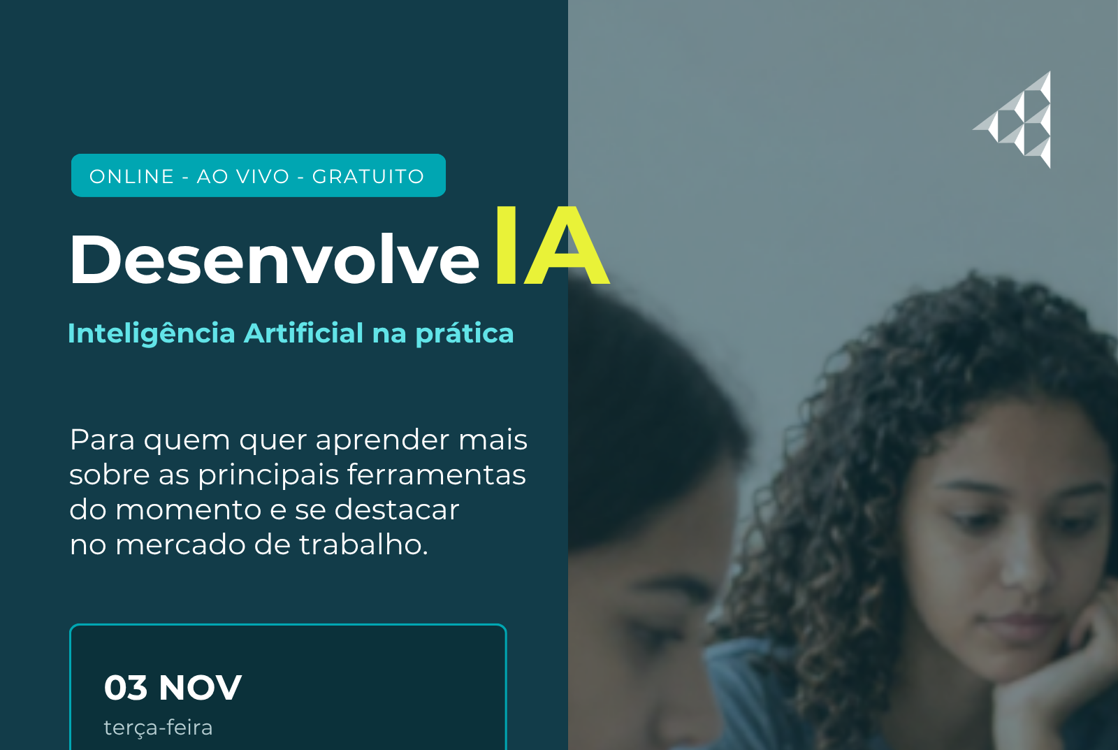Desenvolve IA: aulão gratuito de Inteligência Artificial